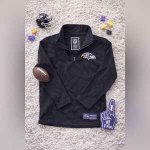 NFL Baltimore Ravens Quarter Zip Pullover – Kids Size 8